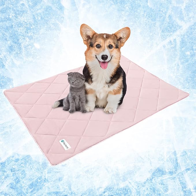 PetAmi Premium Cooling Dog Blanket | Lightweight Fluffy Pet Throw Blanket Bed Cover for Dogs, Cat, Puppies | Pet Blanket Furniture Protector Couch Sofa | Reversible Fuzzy Cozy | 29x40, Pink - Image 8