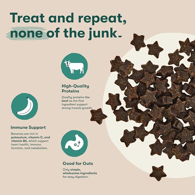Jinx Dog Training Treats, Bite-Sized Training Treats for Dogs, Beef, 4oz | 6 Pack Healthy Dog Treats Training with Grass-Fed Beef, Vitamins for Immunity & No Fillers for Puppies, Adults & Seniors - Image 4