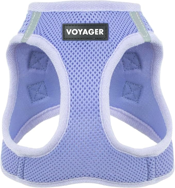 Voyager Step-in Air Dog Vest Harness - Lavender, XX-Small | 12 - 13.5" in Chest, Reflective Bands, All Weather Breathable Air Mesh, Cats Compatible, Lightweight, Fast Drying by BestPetSuppliesLLC