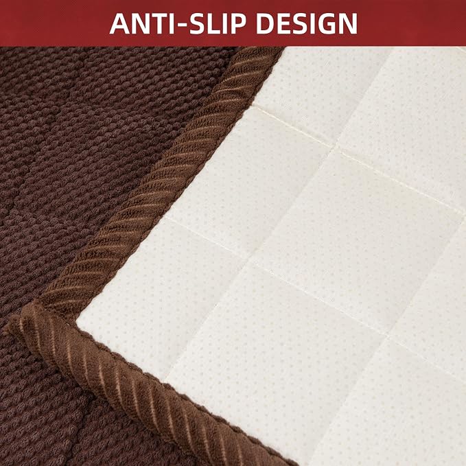 Pet Couch Covers,Couch Cover for Dogs Washable,Anti Slip Dog Sofa Covers Couch Protector Sofa Mat,Seat Cover,Dog Mat,Pet Pad for Furniture 1 Piece (Brown, 21''x55''/Rectangular) - Image 7