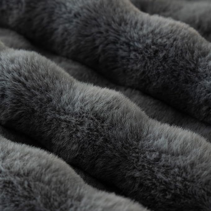 Faux Fur Couch Cover for Dogs, L Shaped Sofa Cover for Pets. | 27"x56",Dark Grey,L Shaped,Washable,Non-Slip,Furniture Protector,No Linting,Pet Friendly,Living Room. - Image 6