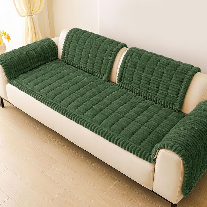 hyha Couch Cover for Dogs, Washable Non Slip Plush Flannel Sofa Protector | Thick Flannel, Anti-Slip Backing, Pet Hair & Scratch Protection, Fits Sofa & Loveseat (27.6" x 59") - Image 9