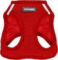 Voyager Step-in Air Dog Vest Harness - Red, XXX-Small | 11 - 12" in Chest, Reflective Bands, All Weather Breathable Air Mesh, Cats Compatible, Lightweight, Fast Drying by BestPetSuppliesLLC