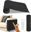 Cat Scratch Furniture Protector, Self-Adhesive Cat Scratcher Mat, Couch and Furniture Protector from Cat Claws, Black, 1 Set by Renewrevital