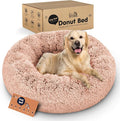 Donut Dog Bed - Premium Comfort for Anxiety Relief - Fluffy & Calming Design with Ultra-Plush Support | Cozy Round Dog Bed with Super Soft Circle Style (Pink, X-Large) by Petloox
