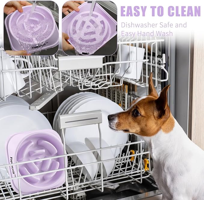 Slow Feeder Dog Bowls for Large Dogs | Non-Slip Base, Anti-Choking Design, Reduces Bloating & Overeating, Easy to Clean, 4 Cups - Image 6