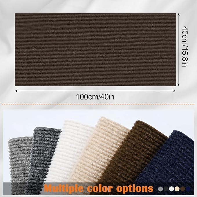 Cat Scratch Protectors for Furniture - 40" x 15.8" Trimmable Self-Adhesive Cats Claws Scratch Pads, Cat Climbing Couch Protector for Protecting Furniture Couch Chair Sofa Cats Pet Gift (Brown) - Image 2
