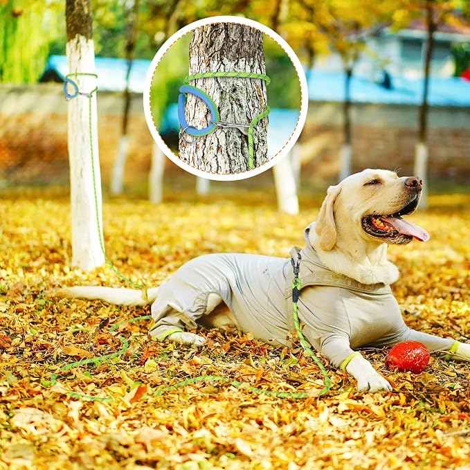 NTR 15FT Training Leash for Dogs, Nylon Rope Dog Leash with 2 Swivel Hooks and Comfortable Padded Handle, Cat Puppy Leash Lead for Small Medium Large Dogs Training, Playing, Camping, or Backyard - Image 6
