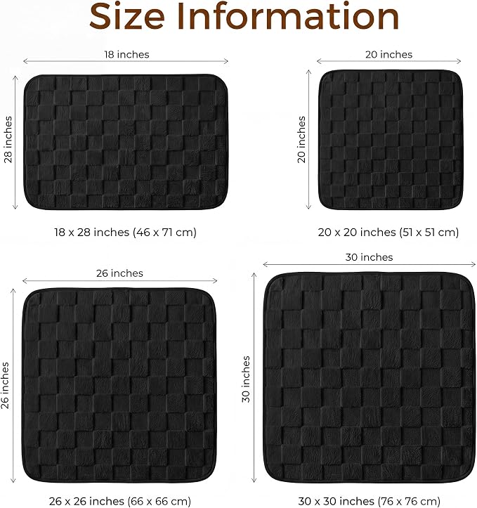Foxdecor Couch Arm Covers for Sofa Arm Chair Covers Set of 2 | Sofa Arm Covers Cat Scratch Resistant Couch Protectors, Washable Armrest Cover Furniture Arm Covers, Black 20x20 in - Image 6