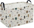 Sanjiaofeng Rectangular Cute Animals Storage Baskets,Foldable Kids Toy Clothes Bins for Bedroom,Woodland Animal Basket,Books Box, Gift Basket(Tree Trunk Animals) by Sanjiaofen