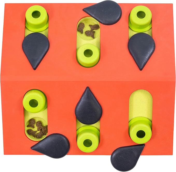 Catstages Nina Ottosson Melon Madness Puzzle & Play Cat Toy, 10.6" | Level 2 Intermediate, 12 Hidden Treat Cups, Problem Solving, Interactive Enrichment, Slow Feeder, Indoor Cats & Kittens by Catstages