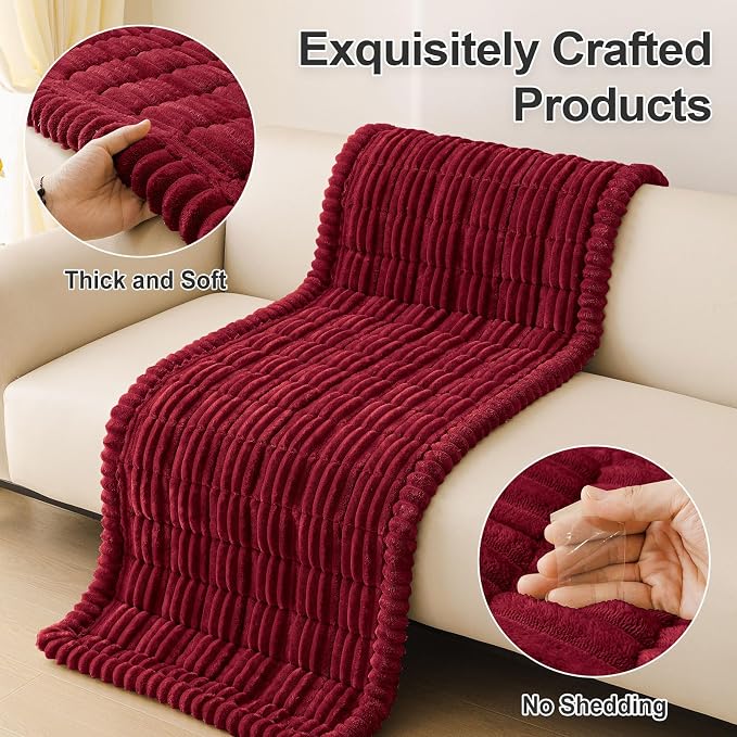 hyha Couch Cover for Dogs, Washable Non Slip Plush Flannel Sofa Protector | Thick Flannel, Anti-Slip Backing, Pet Hair & Scratch Protection, Fits Sofa & Loveseat (27.6" x 47") - Image 8