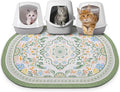 Bienbee Cat Litter Mat, 40" x 30" Dense Trapping Mesh for Litter Boxes | Litter Box Mat with PVC Mesh, Waterproof &Urineproof, Non-Slip Grip, Soft On Kitty Paws and Easy to Clean to Protect Floor by Bienbee