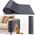 Cat Scratch Furniture Protector, Trimmable Self-Adhesive Carpet, DIY Climb Cat Scratcher Mat for Covering Cat Tower and Couch Protector from Cat Claws (78.7x15.8in Dark Gray) by VIVOYAN