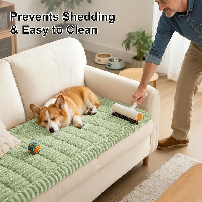 Smiry Couch Cover for Dogs, Non Slip Washable Sofa Protector for Pets | Soft Furniture Cover for Leather & Fabric Couches, Cozy Protect Against Fur, Dirt & Messes, Pet Friendly, 27.6"x47" - Image 7