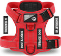 Service Dog Harness, Reflective Dog Vest Harness with 5 PCS Patches, Adjustable Soft Oxford Pet Harness, Inner Layer Mesh, Easy to Control for Dogs (All-RED, X-Small (Pack of 1)) by DemigreatLLC