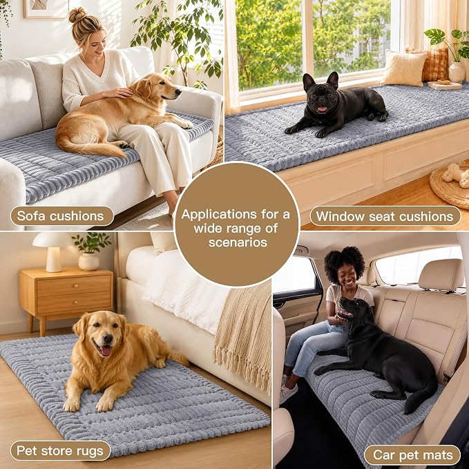 BIETYONE Couch Cover for Dogs, Washable Non Slip Sofa Protector for Pets | Washable, Non Slip, Soft Fabric, Pet Friendly, Protects Against Pet Fur, Dirt & Messes, Sofa Furniture Protector - Image 5