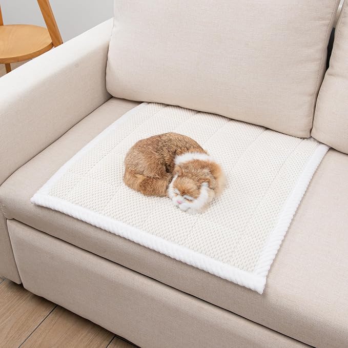 Pet Couch Covers,Couch Cover for Dogs Washable,Anti Slip Dog Sofa Covers Couch Protector Sofa Mat,Seat Cover,Dog Mat,Pet Pad for Furniture 1 Piece (White, 21''x21''/Square) - Image 2