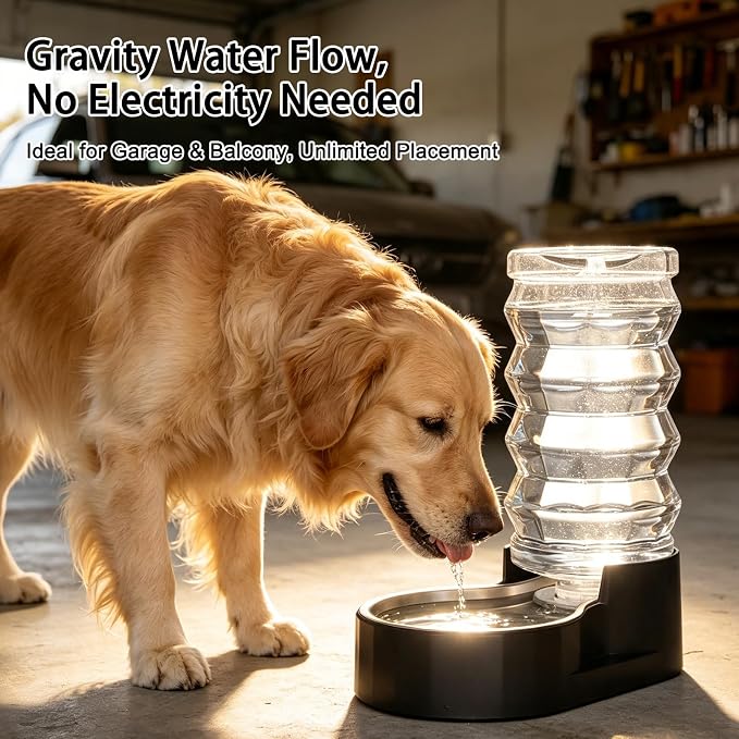 RIZZARI 9L Filtered Dog Water Dispenser: Large Capacity Multi Pet Solution | No Power Needed/Dishwasher-Safe/BPA-Free/Spill-Resistant/ For Multi-Dog Homes/Garage/Balcony - Image 6