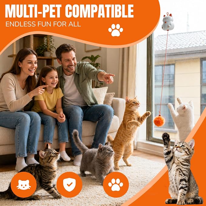 Indira Interactive Cat Toy – Automatic Moving Cat Toy with Birds & Ball, Cat Toys for Bored Indoor Adult Cats, Stimulating Cat Toys, Cat Interactive Toys for Indoor Cats Rechargeable - Image 4