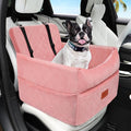 HEGGCOOE Dog Car Seat for Small Medium Dogs, Memory Foam Puppy Dog Booster Seat with Thick Cushion for Dogs Under 35lbs, Detachable Washable Pet Car Seat Travel Bed with Storage Pockets,2 Safety Belts by HEGGGCOOE