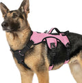 rabbitgoo Escape Proof Dog Harness for X-Large, No Pull with Lift Handle | No Escape, Full Soft Padded, Reflective Adjustable Vest, Leash Clip for Walking Hiking Training, Pink, X-Large by rabbitgoo