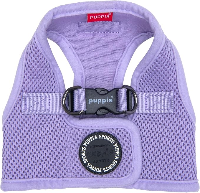 Puppia Soft Vest Dog Harness Step-in Padded Mesh No Choke No Pull Comfortable Walking Running Training for Small Medium Large Dogs, Violet, Medium - Image 2