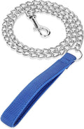 SGODA Metal Chain Heavy Duty Dog Leash, 4 ft x 3.0 mm Blue by SGODA