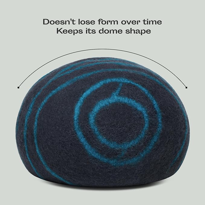 Cat Cave - Merino Wool Bed for Indoor Cats (Back Aqua, Large) | Cat Bed Enclosure, Premium Felt, Handmade, Super Soft, Lightweight, Breathable, Adjustable Shape - Image 7