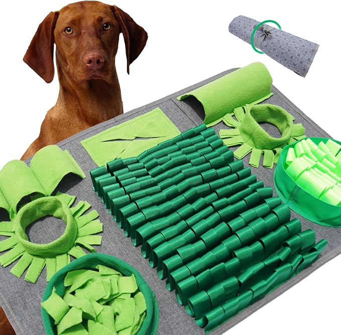 Snuffle Mat for Dogs, Pet Snuffle Mat for Small and Medium Dogs, Interactive Sniff Mat Feeding Mat for Puppies, Slow Feeder Dog Treat Mat for Training and Stress Relief - Image 8