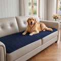 Foxdecor Couch Cover for Dogs Sofa Covers Non Slip Couch Pad Pet Friendly | Pet Couch Covers Washable Sofa Protector, Furniture Cover Couch Seat Protector for Living Room, Dark Blue 32x53 Inch by Unknown