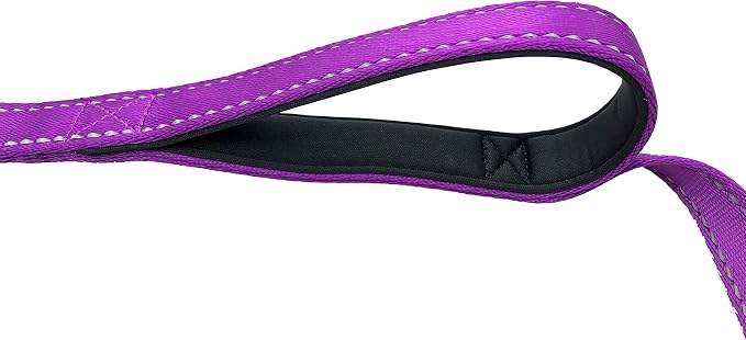 Dog Leash 6ft Long,Traffic Padded Two Handle,Heavy Duty,Reflective Double Handles Lead for Control Safety Training,Leashes for Large Dogs or Medium Dogs,Dual Handles Leads(Purple) - Image 9