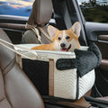Dog Car Seat for Small Dogs Adjustable Portable Center Console Dog Car Seat Removable Cat Booster Cars Seats - Safety Belt with Cushion Anti-Collapse for Puppy Kitten Up to 15 Lb by RUONARIER