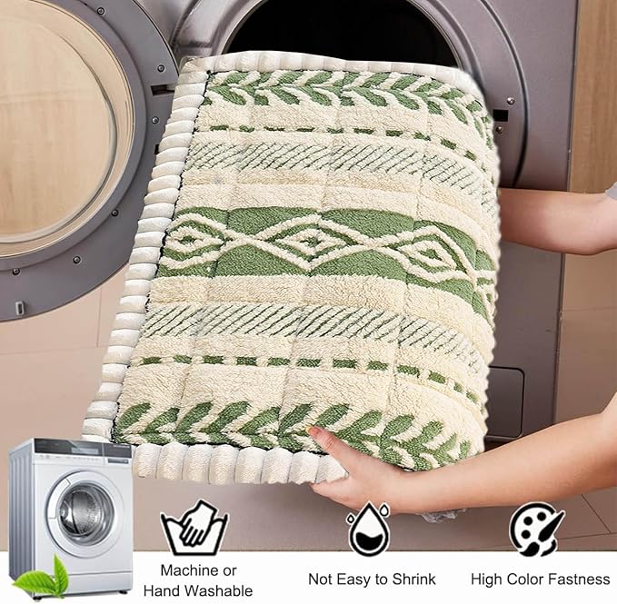 Couch Cover for Dogs, Washable Non-Slip Boho Geometric Pet Sofa Protector, Soft Sofa Slipcovers Cushion Protector for Dogs and Cats. (Green, 27.6" x 70.9" x 1.5") - Image 6