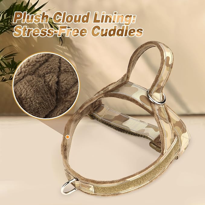 Forestpaw No Pull Dog Harness with Large Handle,Comfortable,XL,Camo Brown | Adjustable Fits Chest 32-39",80-110 lbs,Slip On,Quick Release Buckle,Easy Control,Soft Padded,for Large Dogs Walking Training - Image 6