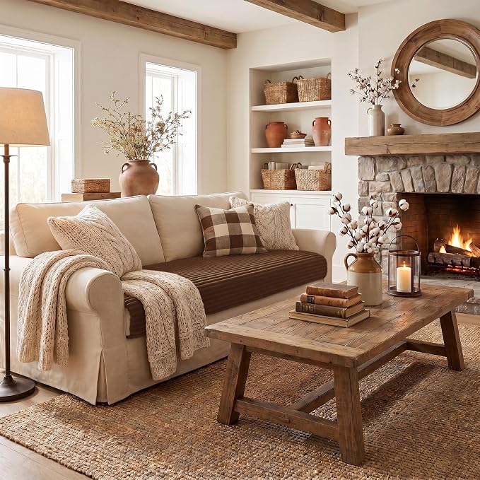 Smiry Waterproof Couch Cover for Dogs, Washable Non Slip Plush Protector | Waterproof Protection, Plush Flannel, Non Slip Backing, Pet Hair & Scratch Protection, Soft Cover (36" x 94.5") - Image 8