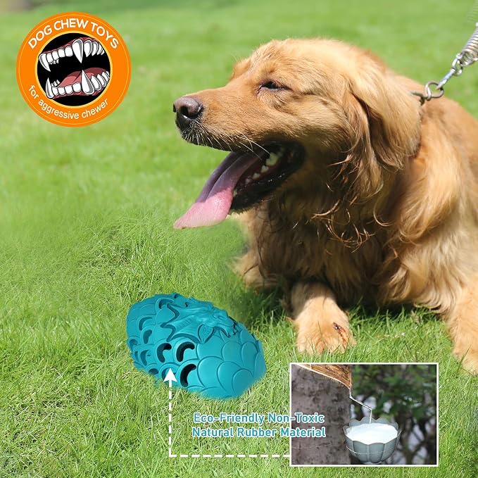 Lasts 6X Longer Chew Toy for Power Chewers, Indestructible for Training | Tough Treat Dispenser for Large Dogs, Durable Puzzle, Good for Dental Health, Easy to Clean - Image 2