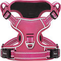 HEELE Dog Harness for Large Dogs No Pull Dog Vest Harness for Large Dog with Soft Padded Handle Reflective for Outdoor Training, Rose(Matching Trim), L | No Choke with Control Handle, Soft Breathable Padded Pet Vest, Adjustable, Reflective Front Clip V... by HEELE