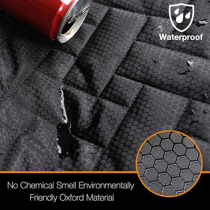 Bench Dog Seat Cover, Oxford Cloth Vehicle Seat Cover for Car/SUV/Small Truck, Universal Fit, Black, Waterproof, Heavy Duty, Nonslip, Machine Washable - Image 3