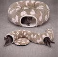 Pesen Cat Tunnel Bed with Soft Cushion for Indoor Cats and Kittens | Interactive Pet Toy Encourages Exploration, Supports Natural Instincts and Bonding for Cats, Small Dogs and Rabbits by Unknown