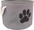 Bone Dry Pet Storage Collection Collapsible Bin, Medium Round, Gray by BoneDry
