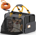 PAWZIDEA Expandable Large Pet Carrier, Soft-Sided 2–4 Cats Carrier Up 55lbs | 24"×16"×16" Collapsible Small to Medium Dog Carrier Travle Bag, Portable Dog Crate for Car Travel, Breathable, Storage Pocket by PAWZIDEA-Inlovejoywelive