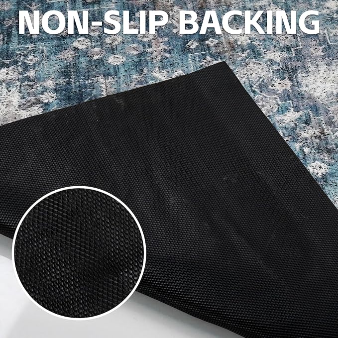 Cat Litter Mat Litter Trapping Mat, 33"x22" Waterproof Urine Proof Litter Box Mat Catcher Mat Non-Slip Washable for Kitty Kitten, Blue - Image 5