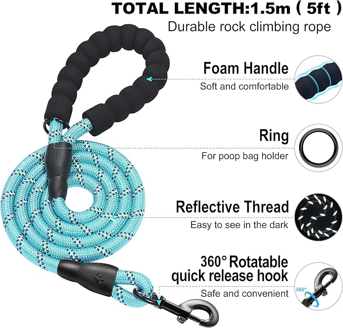 haapaw Dog Harness with Leash Set, No Pull Adjustable Reflective Step-in Puppy Harness with Thickened Padded Vest for Extra-Small/Small Medium Dogs - Image 3