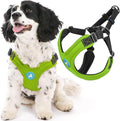 Gooby Escape Free Sport Dog Harness, Choke-Free, Lime, Large | Patented escape-free frame; Reduces choking; 4-point adjustment; Soft neoprene padding; Durable webbed straps by Gooby