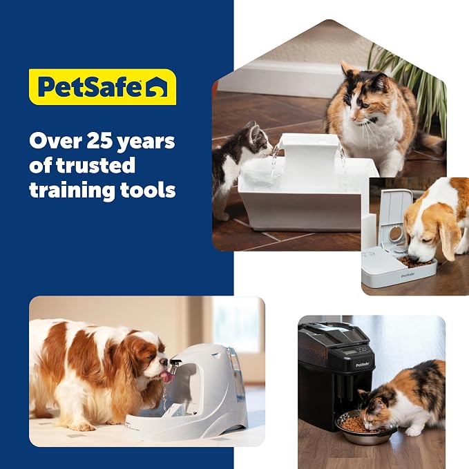 PetSafe Outlast Pumpless Dog Water Fountain, 128 oz, Dogs & Multiple Cats | Pumpless HydroSpin Design Cycles 128 Oz Water, Ion-x Carbon Filter Softens Water, Smart Sensors Slow Flow at Night - Image 8
