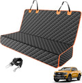 MIXJOY Truck Back Seat Cover for Dogs, Waterproof Pet Seat Covers for Trucks, Dog Cover for Truck Back Seat, Nonslip Pet Bench Seat Cover for Ford F150 F250 F350/Chevrolet Silverado/GMC/Ram by MIXJOY