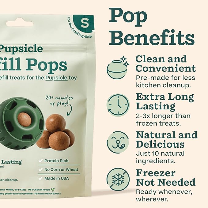 WOOF Starter Pack Dog Treat Toy for Small Dogs 10-25 lbs | Long-lasting enrichment kit, Pupsicle toy included, reusable treat mold, chicken Pops, DIY frozen treats - Image 5