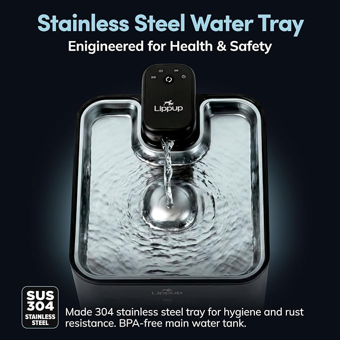 Cat Water Fountain Cordless, 88oz/2.6L Wireless Pet Water Fountain for Cats Indoor, Battery Operated Cat Drinking Fountain with Motion Sensor, Ultra Quiet Pump, BPA-Free, Black - Image 2