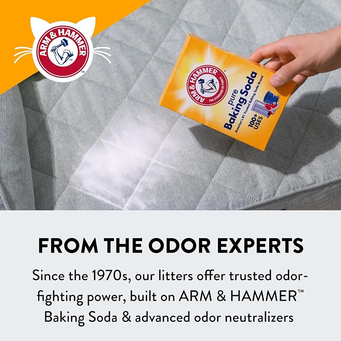 ARM & HAMMER Slide Platinum Easy Clean-Up Clumping Cat Litter, 27.5 Lbs | 24/7 Odor Control, Triple-Action Freshness, Non-Stick, Low Tracking, Multi-Cat Formula, Scented - Image 6